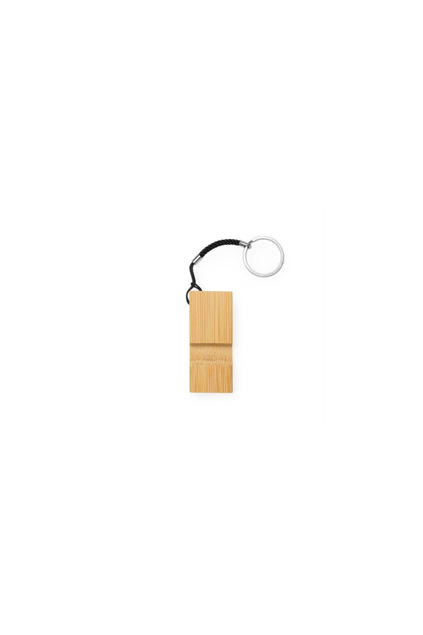 Bamboo Keyring with Mobile Stand - Eco-Friendly