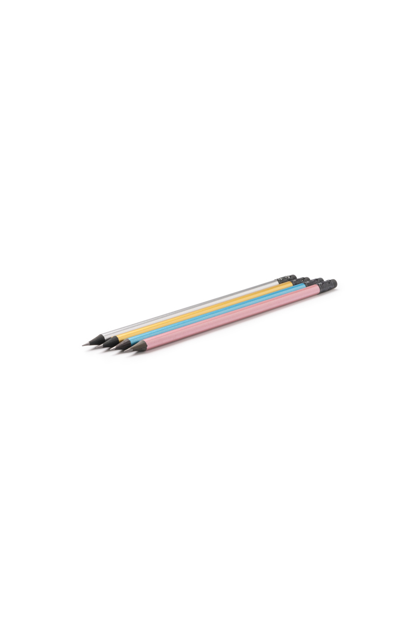 Pink Satin Finish Wooden Pencil with Eraser
