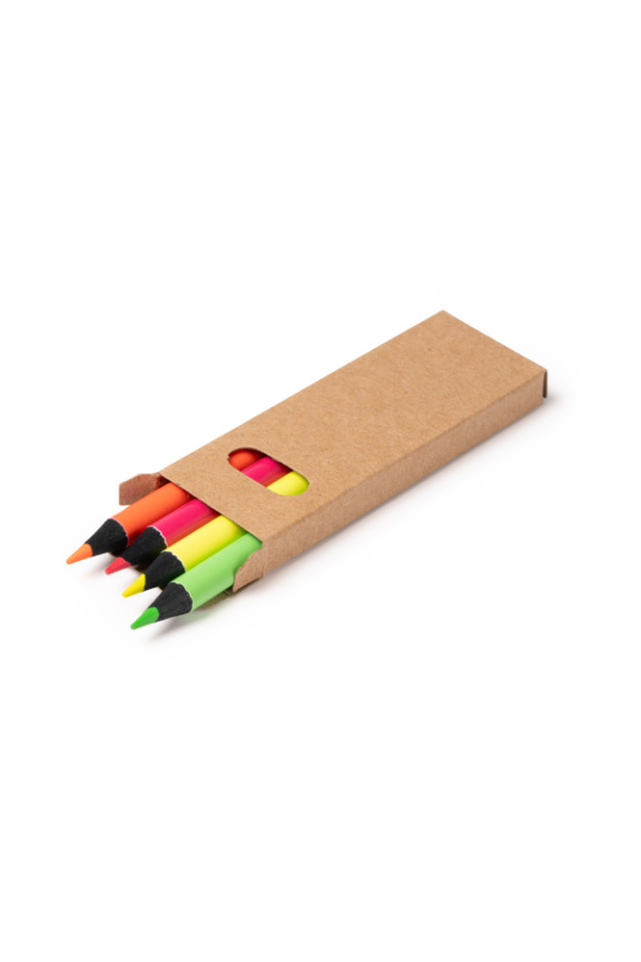 Set Creioane Fluorescente MARGA - 4 Culori