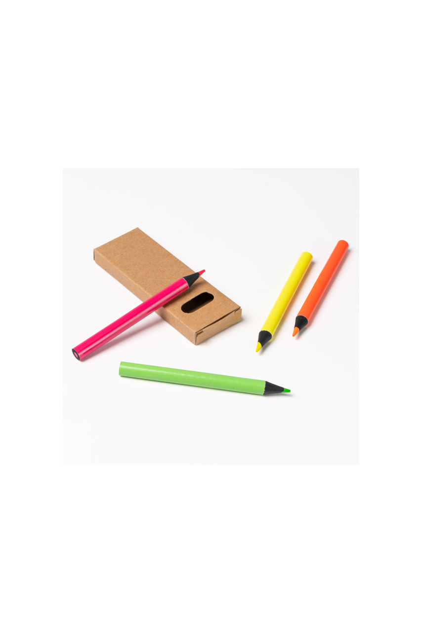 Set Creioane Fluorescente MARGA - 4 Culori