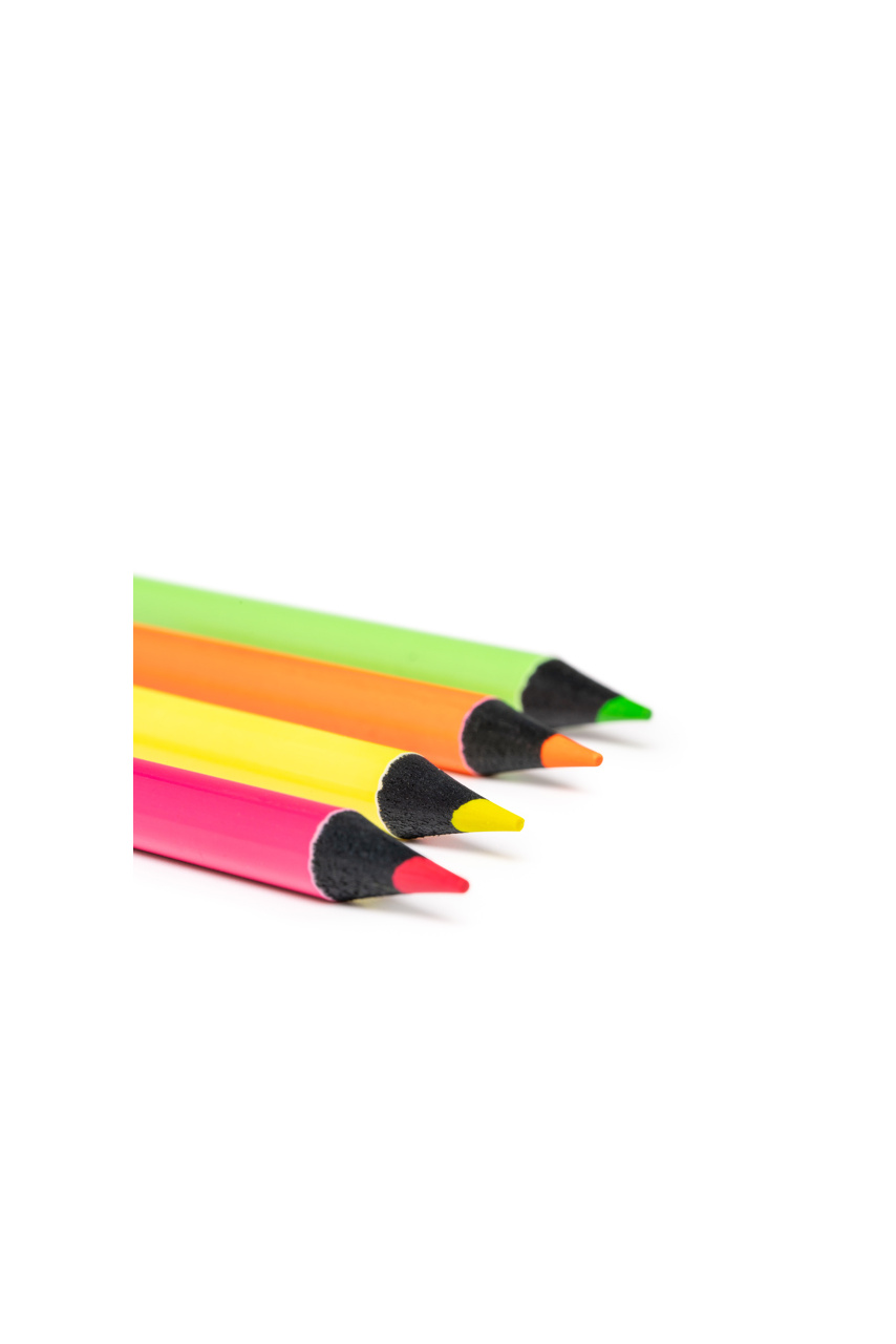 Set Creioane Fluorescente MARGA - 4 Culori