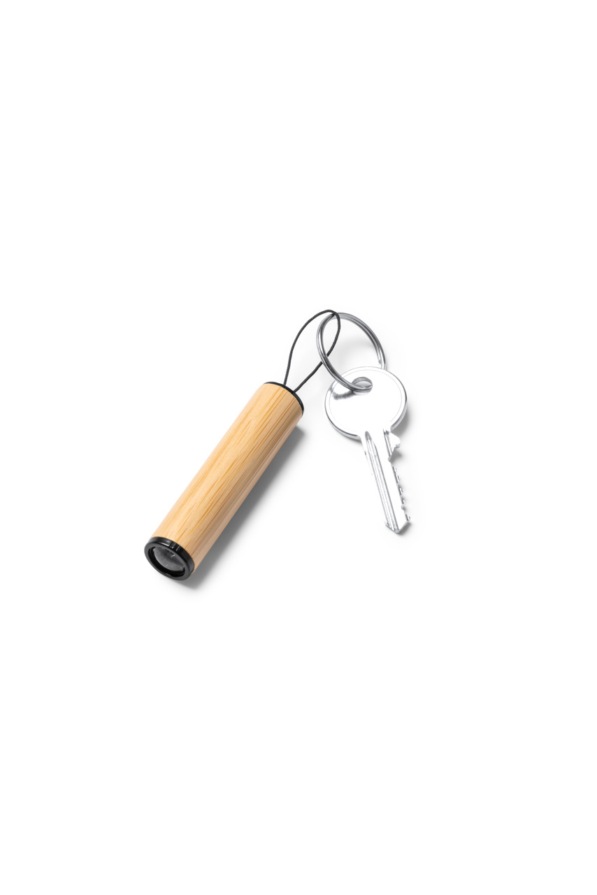 VESEL Bamboo Flashlight Keychain - Eco-Friendly LED Light