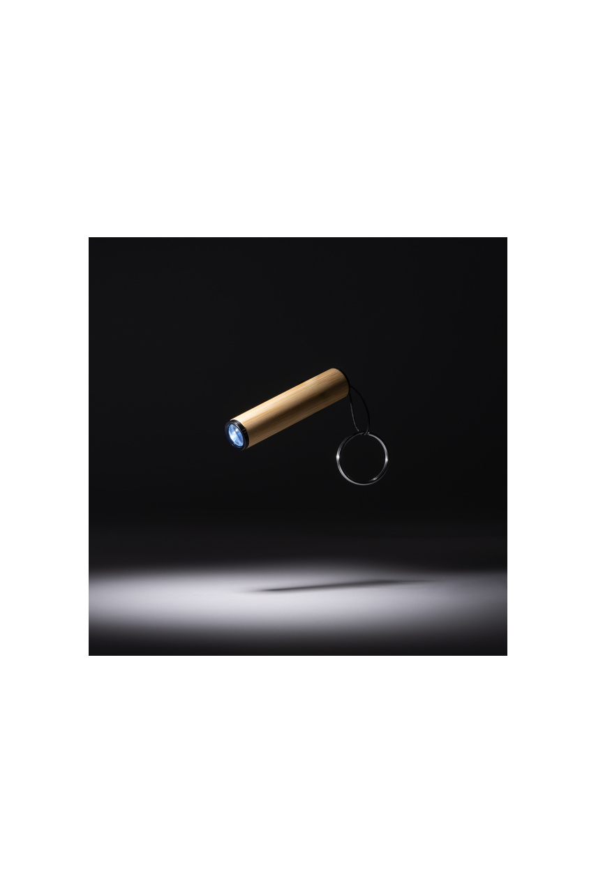 VESEL Bamboo Flashlight Keychain - Eco-Friendly LED Light