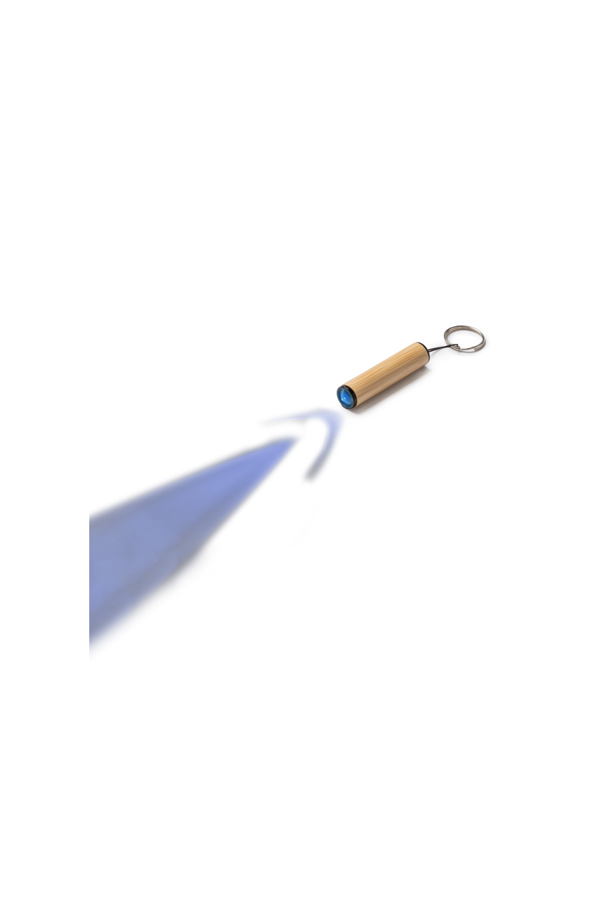 VESEL Bamboo Flashlight Keychain - Eco-Friendly LED Light