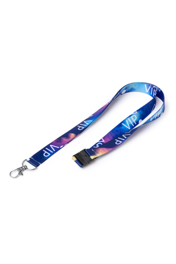 Customizable Polyester Lanyard - Safety Clip