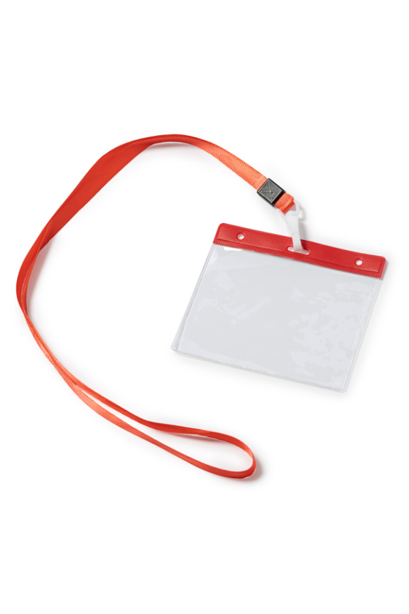 Suport ecuson PVC cu șnur și carabină