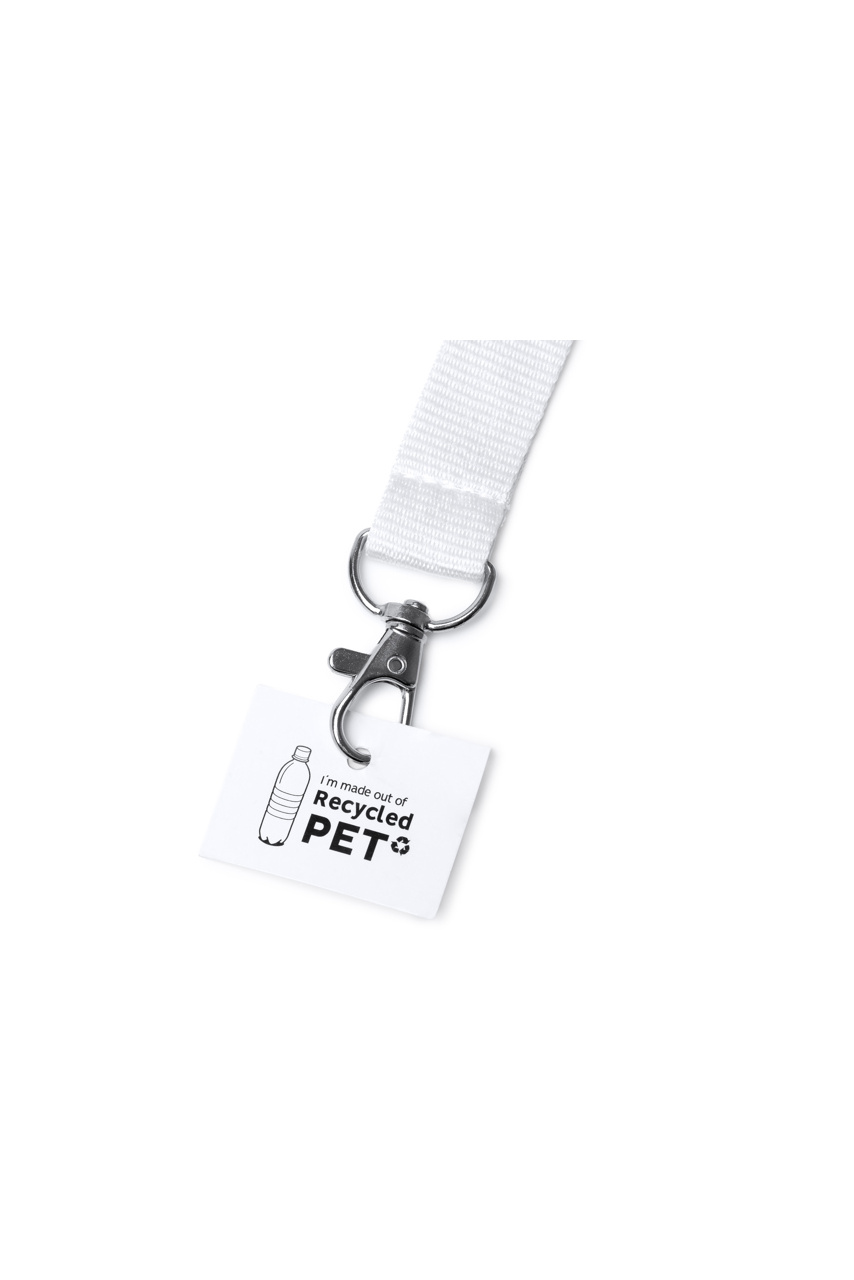 Lanyard ECOHOST din RPET cu Carabină