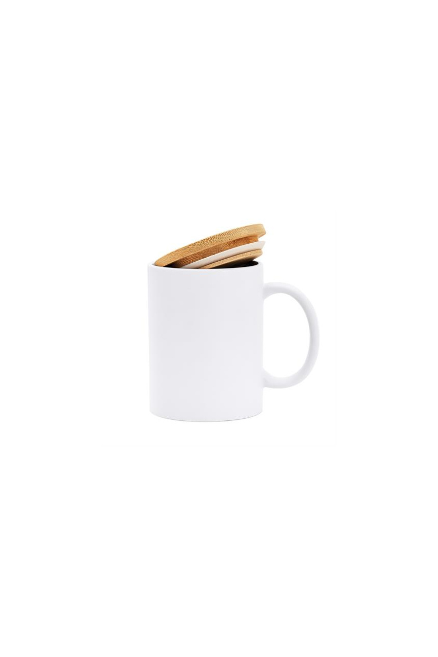Cana Eco BERRY din Ceramică și Bambus - 370 ml