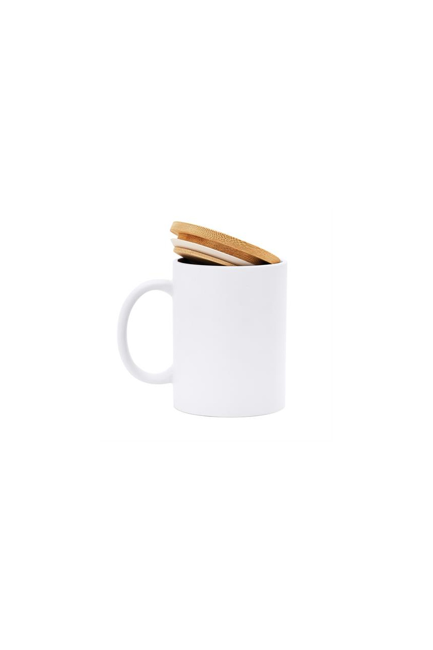 Cana Eco BERRY din Ceramică și Bambus - 370 ml