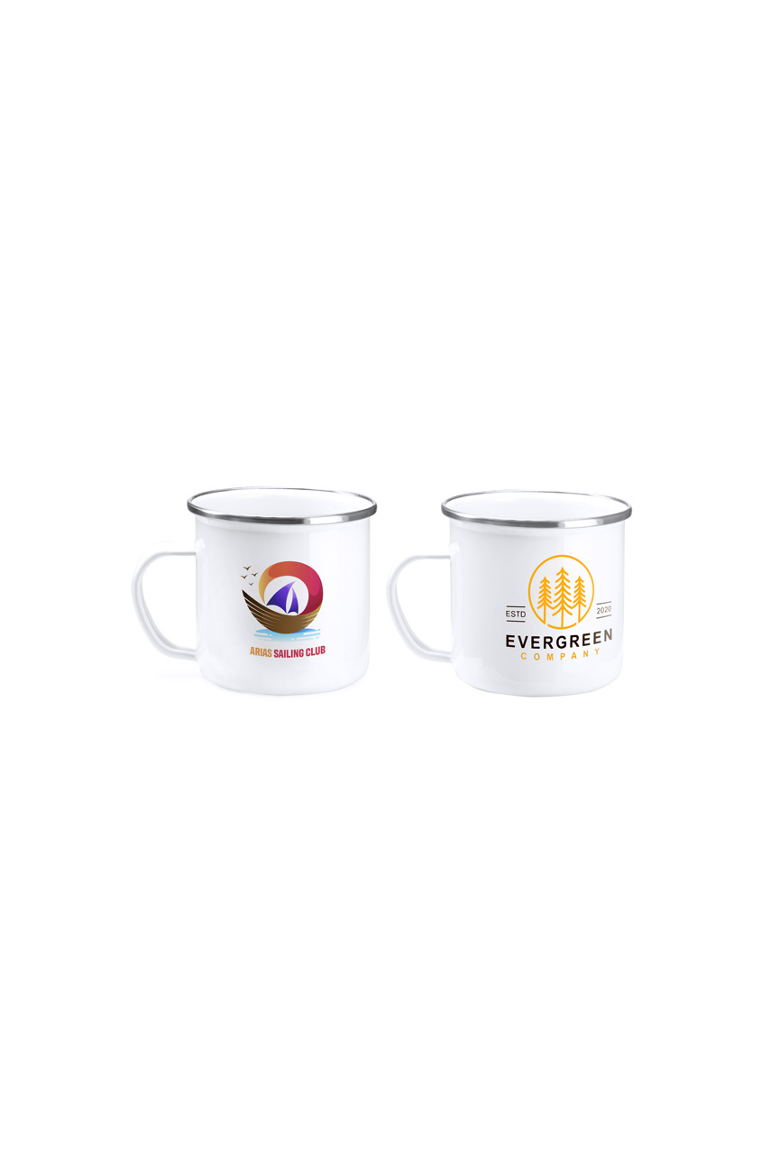 Cana metalică emailată DAMASCO 370 ml