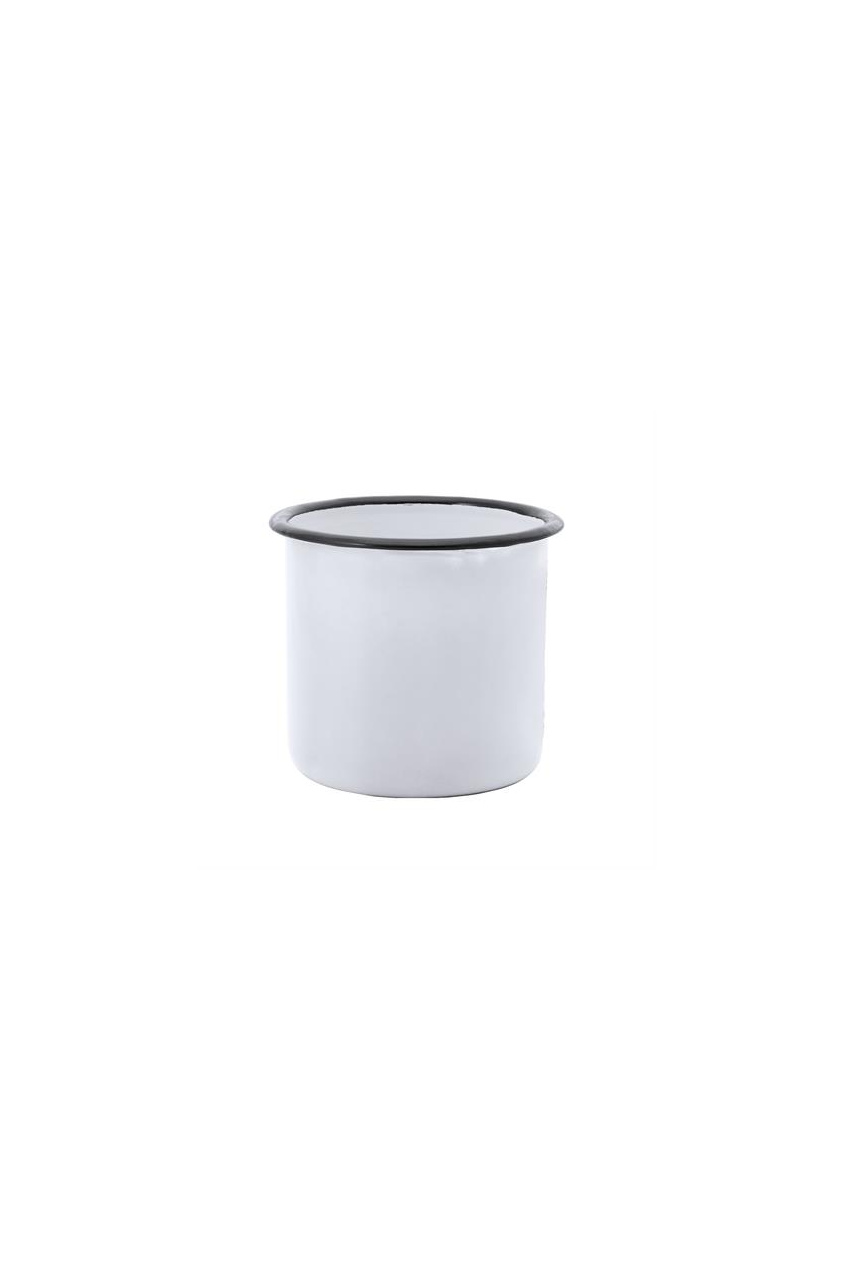 Retro Green Metal Mug - 360ml Vintage Style
