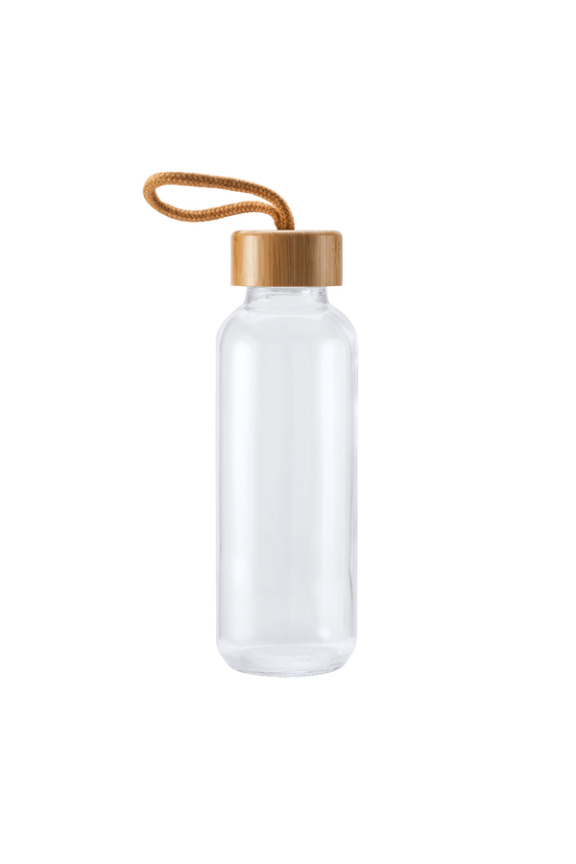 Sticlă TRILBY din sticlă cu capac din bambus 450 ml