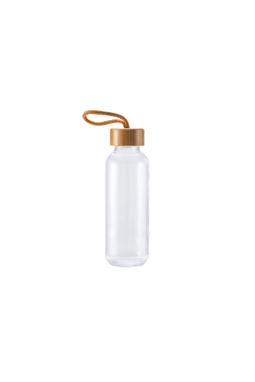 Sticlă TRILBY din sticlă cu capac din bambus 450 ml