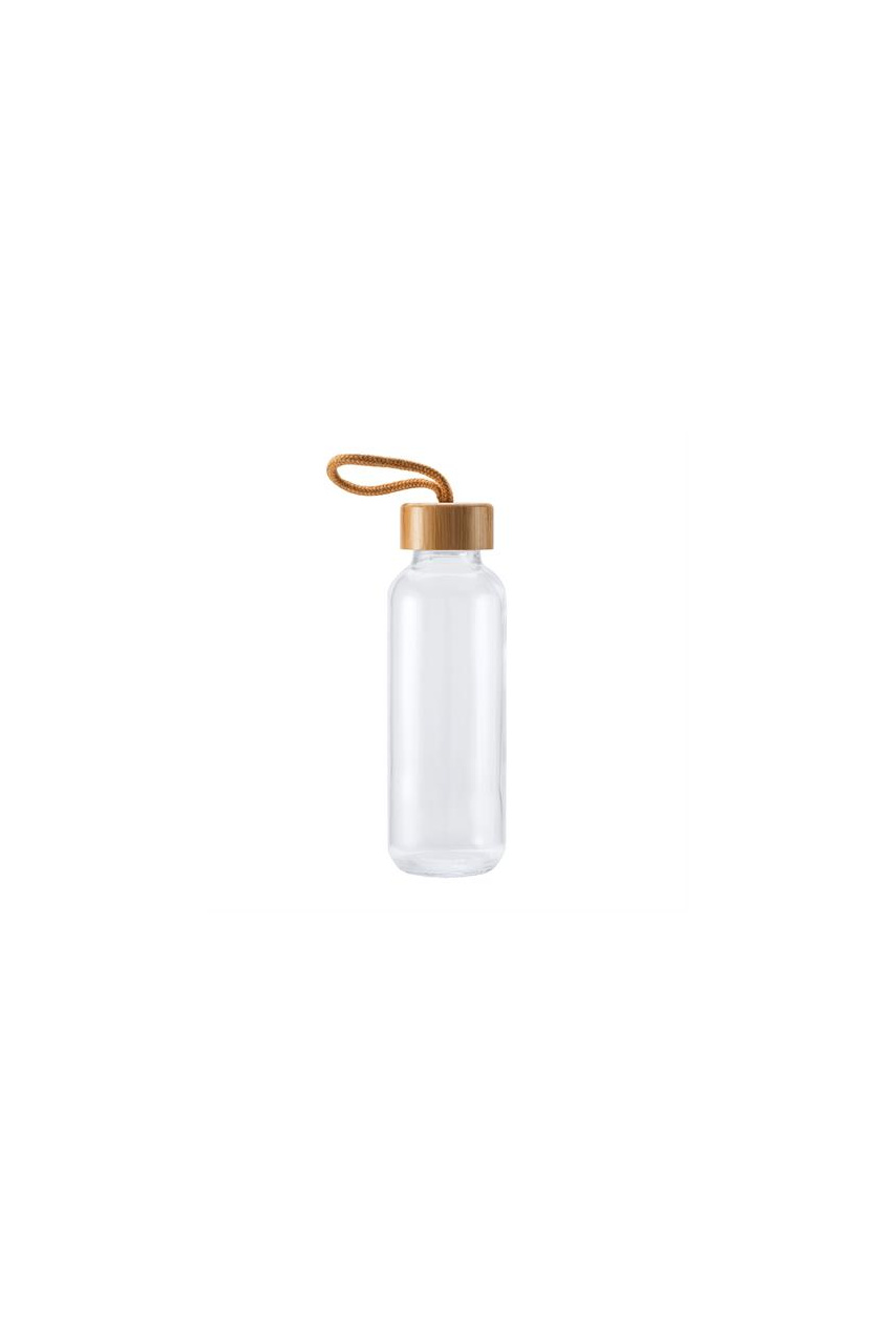 Trilby Glass Bottle with Bamboo Lid - 450 ml