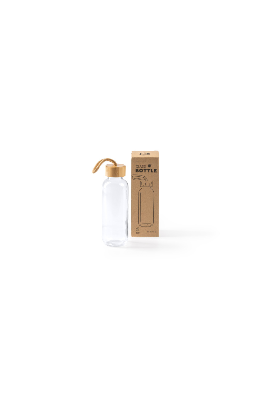 Sticlă TRILBY din sticlă cu capac din bambus 450 ml
