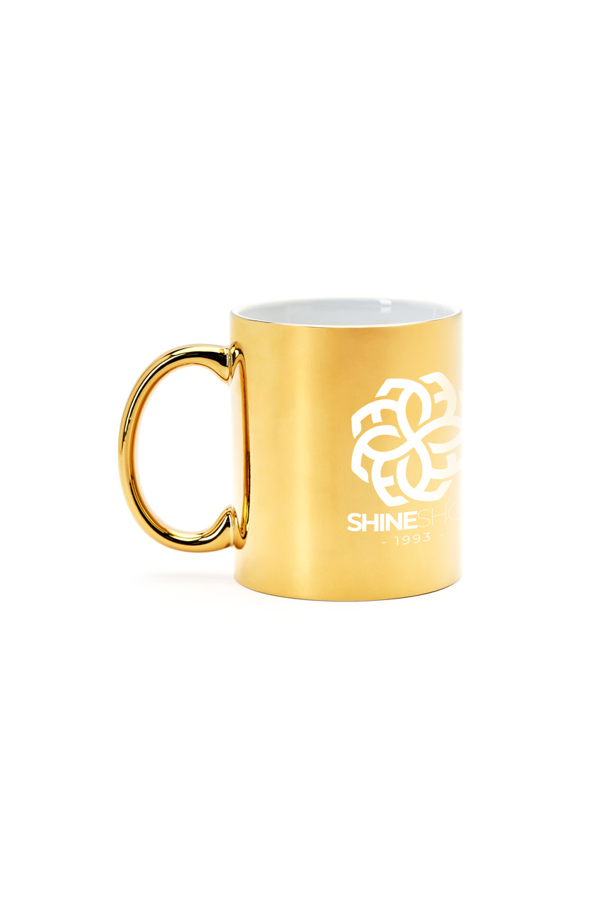 Cana ZALA din ceramică 350ml - Argintiu și Auriu