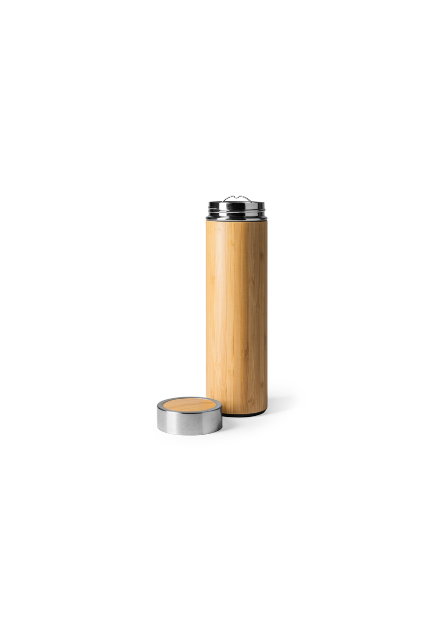 KINATA Bamboo Stainless Steel Thermos