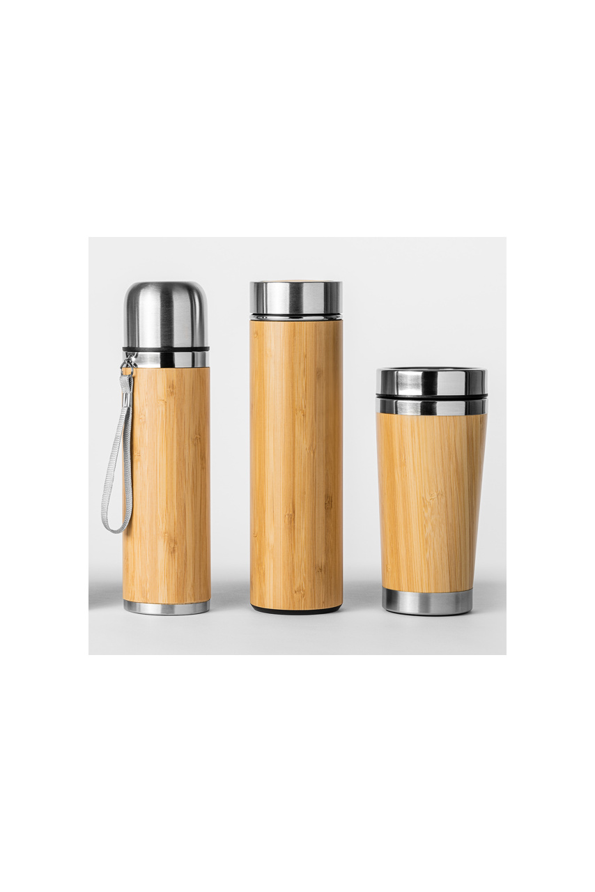Cana Termică din Bambus și Oțel YABA - 500 ml