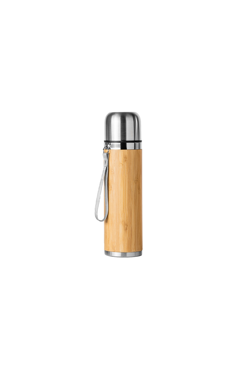 FENGI Stainless Steel Bamboo Thermos - 420 ml