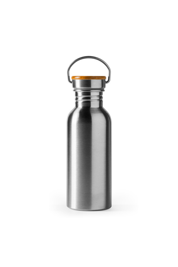Sticlă Inox cu Capac Bambus BOINA - 620 ml