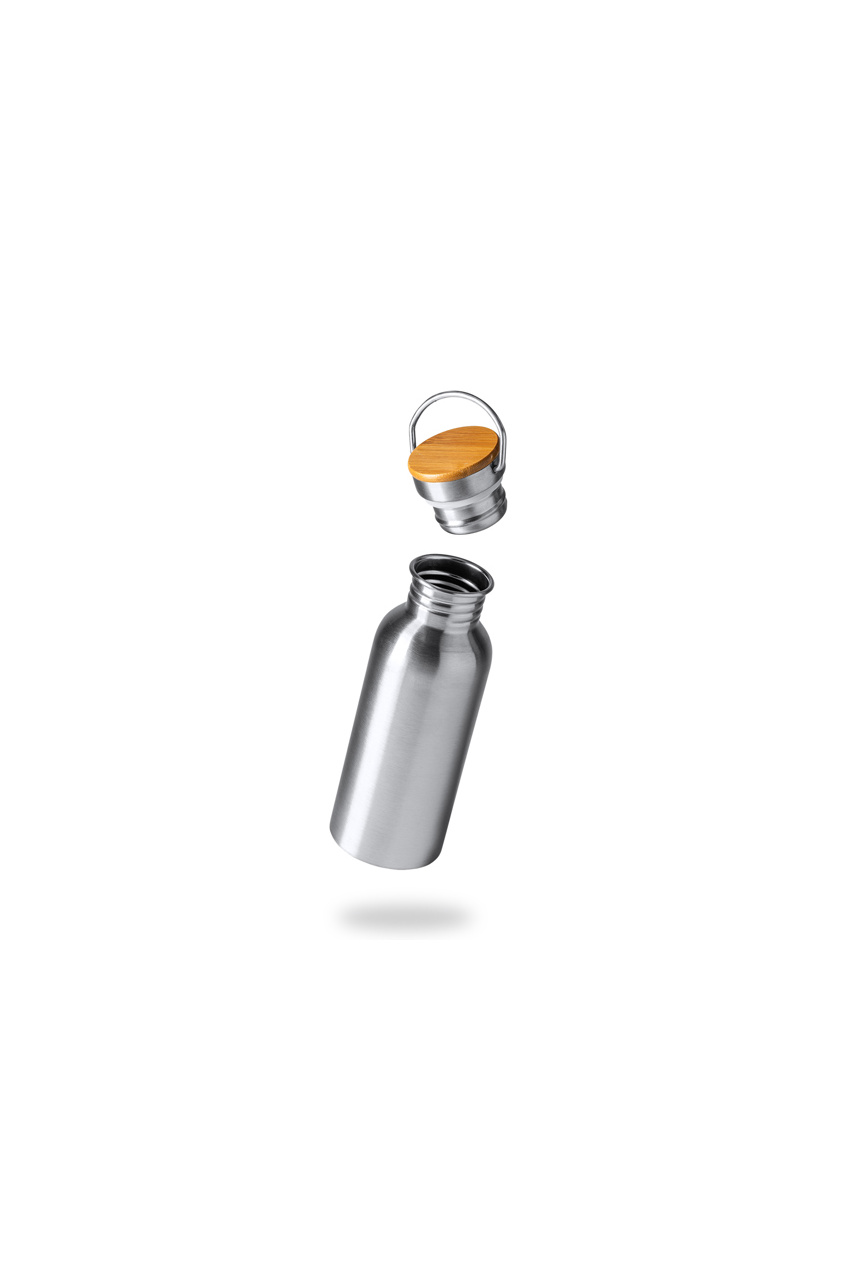 Stainless Steel Bottle 620ml with Bamboo Lid