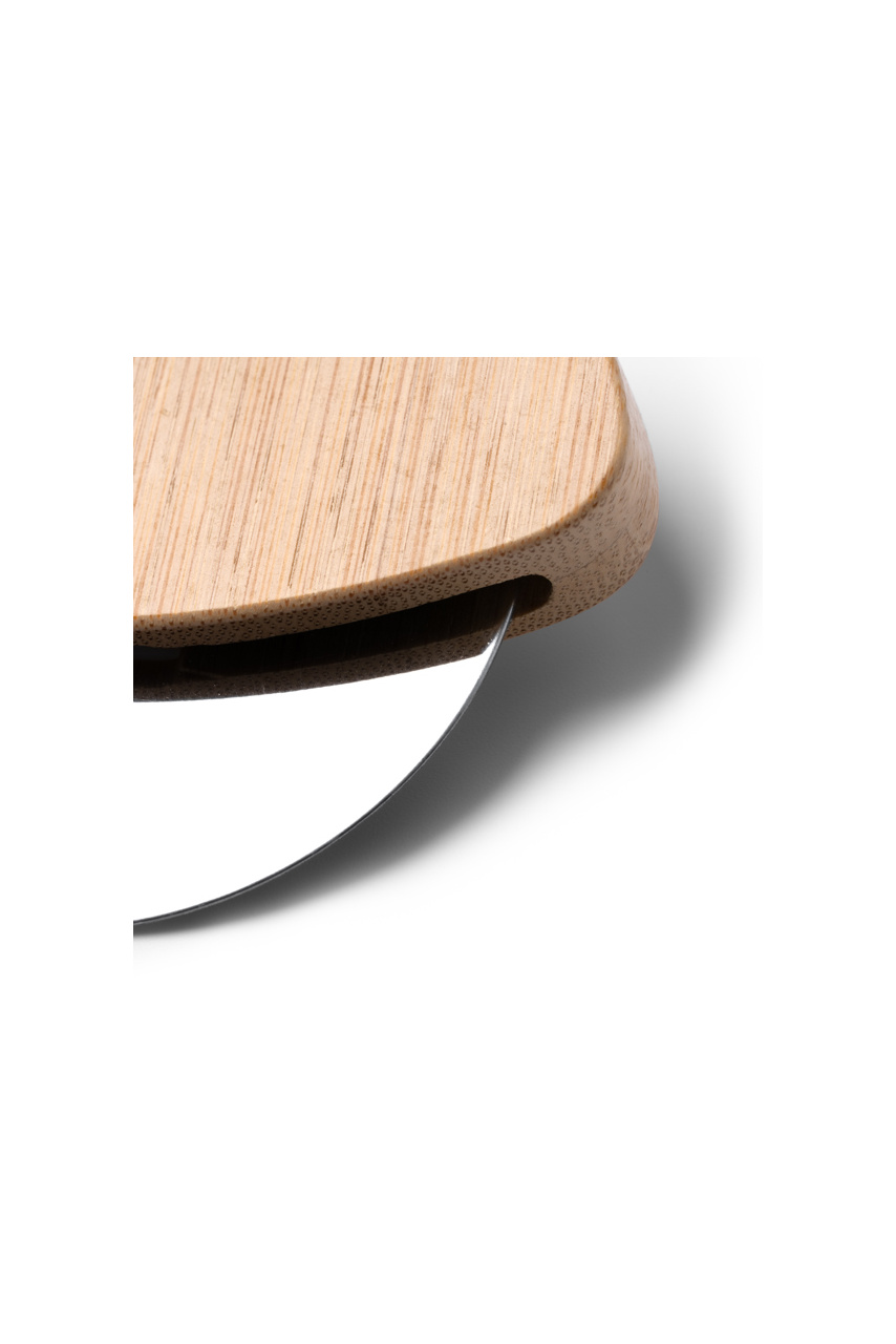Eco-Friendly Bamboo Pizza Cutter