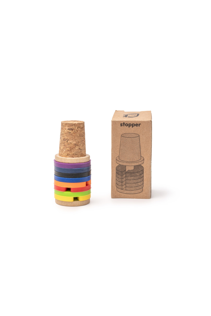 Dop de Sticlă din Plută și Bambus - Design Eco