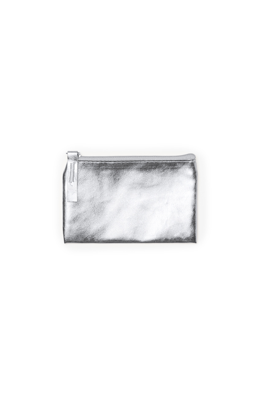 Glossy Mauve PU Purse with Matching Zip