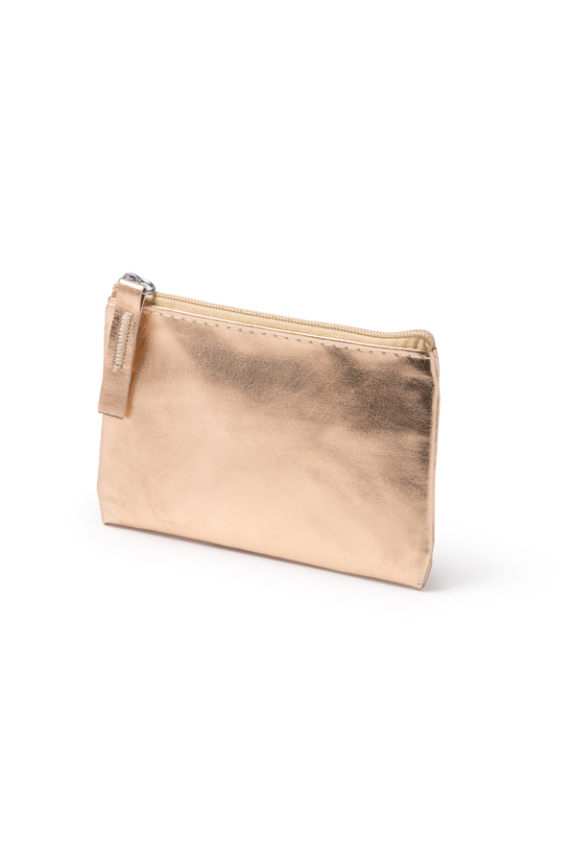 Glossy Mauve PU Purse with Matching Zip