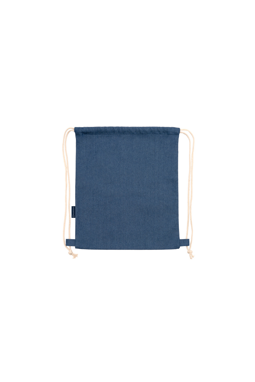 Eco-Friendly Denim Drawstring Backpack