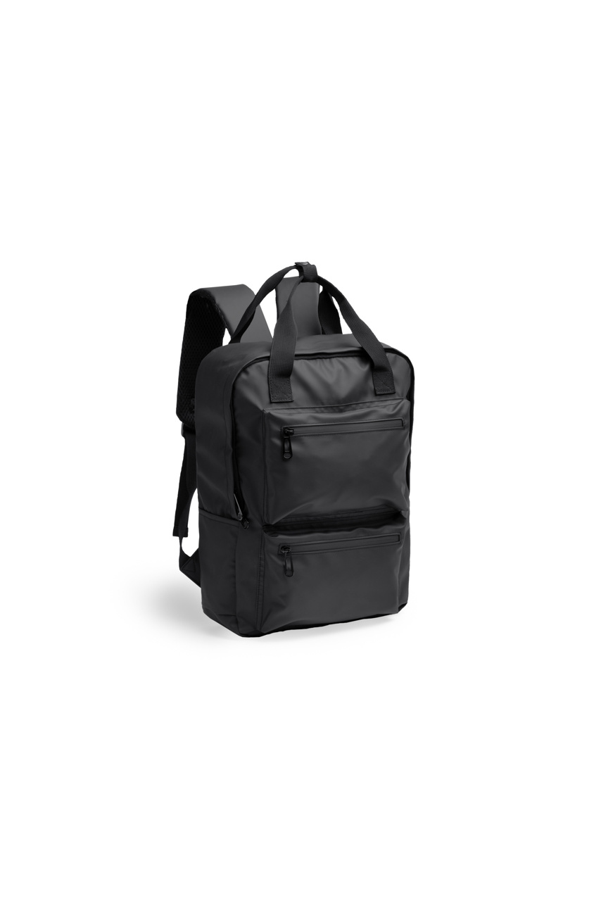 RUSEL PU Leather Travel Backpack