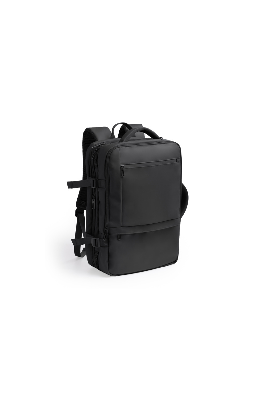 RAYAN Expandable PU Leather Travel Backpack