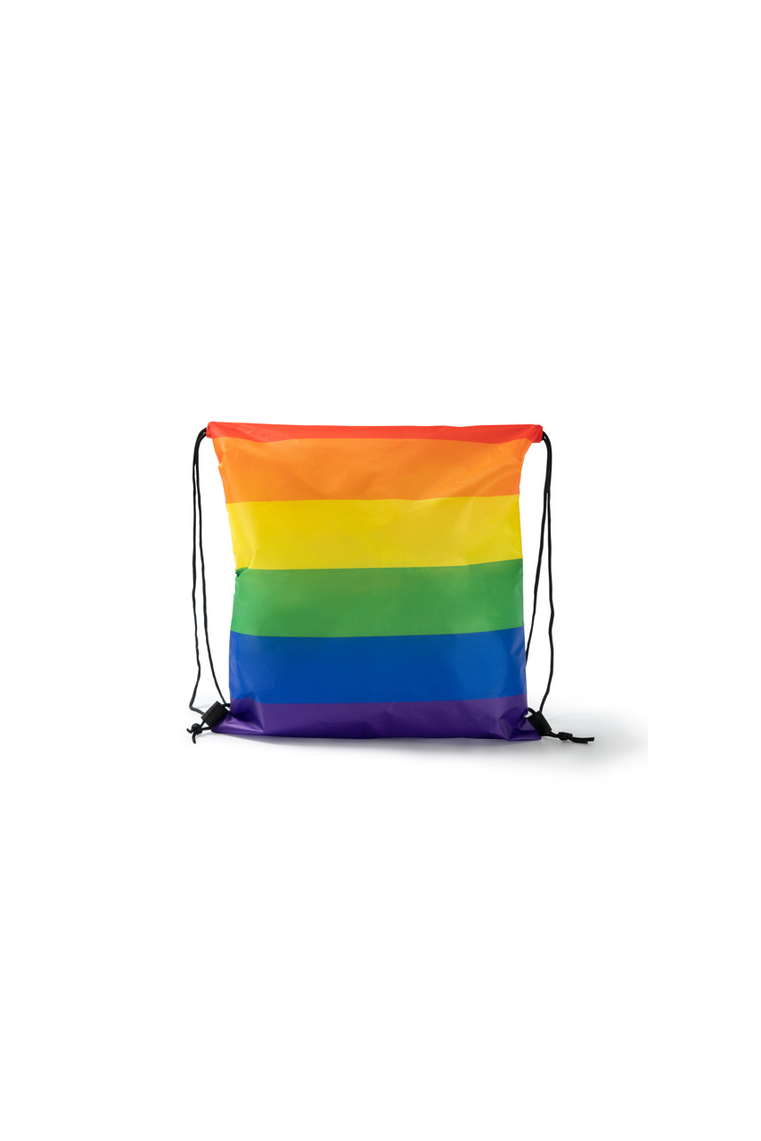 Bremen Multicolour Drawstring Bag - 210D Polyester