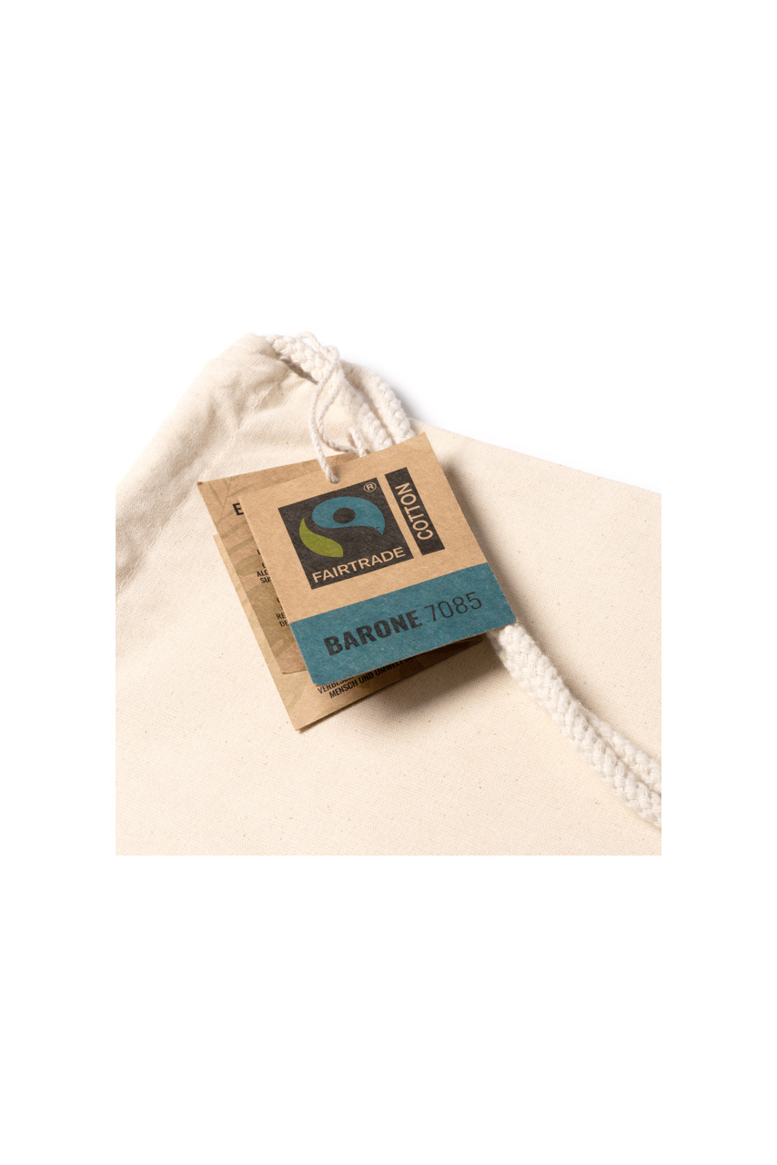 BARONE Fairtrade Cotton Drawstring Bag