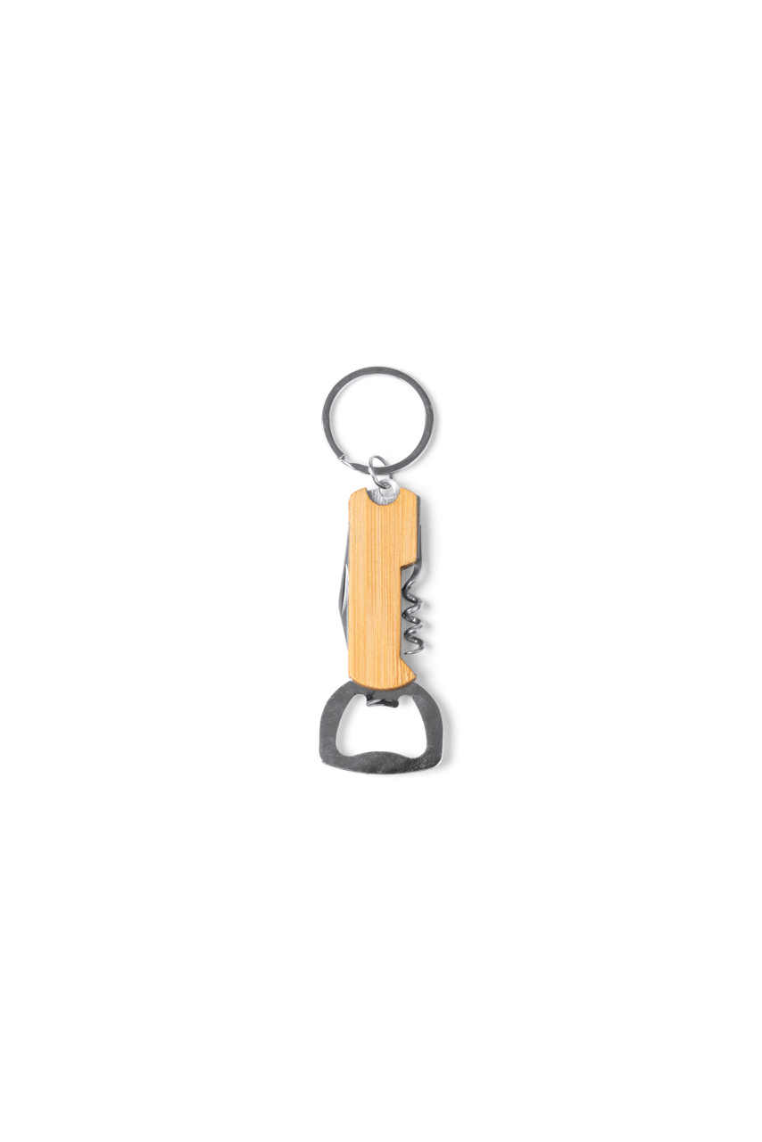 Bamboo Multi-Tool Keychain - Compact & Versatile