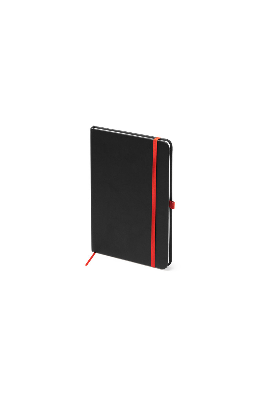 PIANA A5 Black PU Notebook with Bookmark