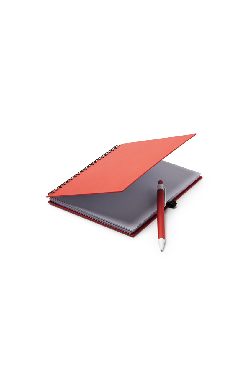 LEYNAX Spiral Notebook with Pen Holder - 70 Sheets