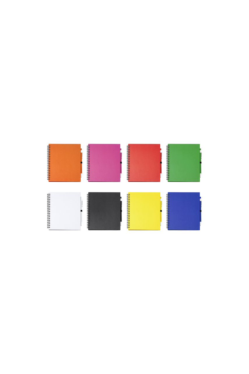 LEYNAX Spiral Notebook with Pen Holder - 70 Sheets