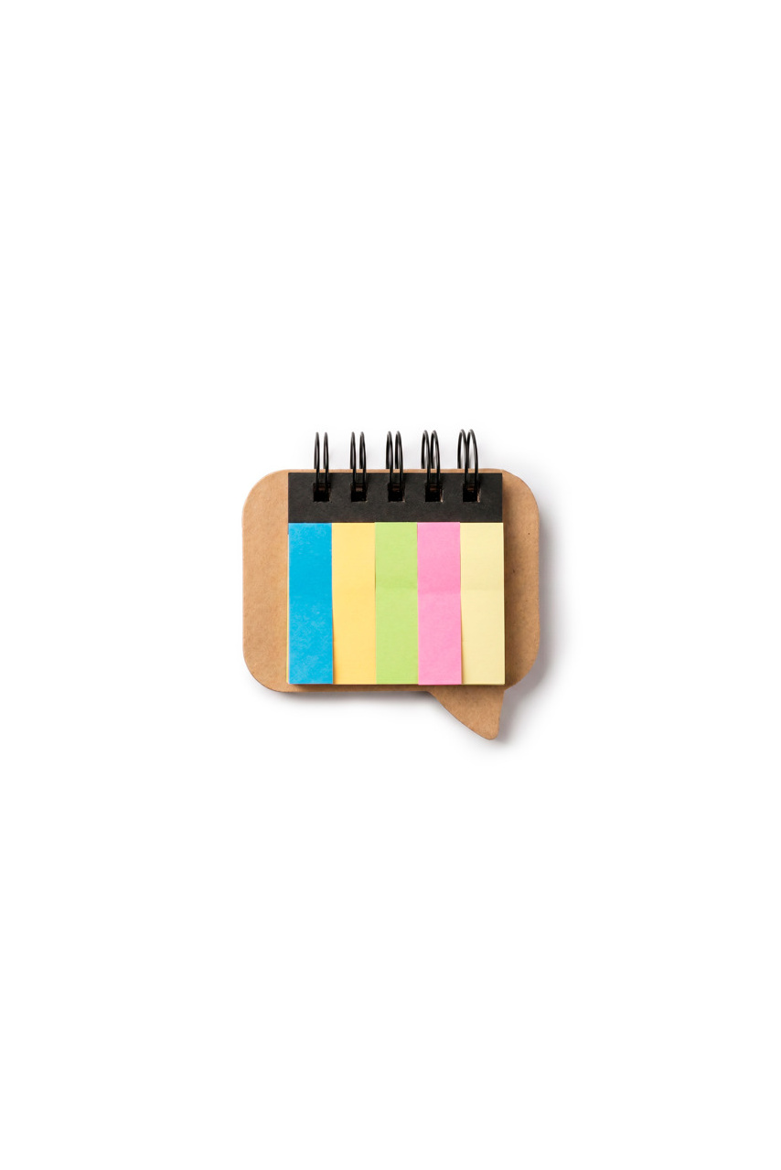 Speech Bubble Sticky Notes Pad - Eco-Friendly Design