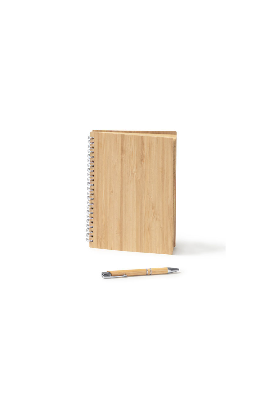 Eco-Friendly Bamboo Notebook and Pen Set