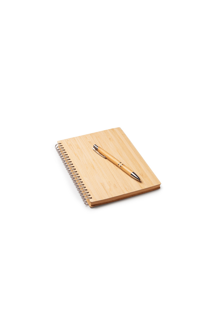 Set Caiet și Pix din Bambus GALA - Elegant și Eco-friendly