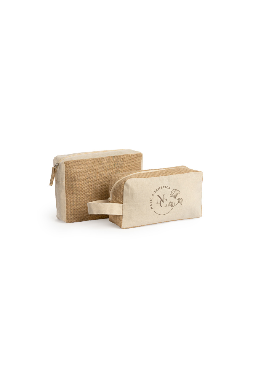 VERA Cotton and Jute Toiletry Bag