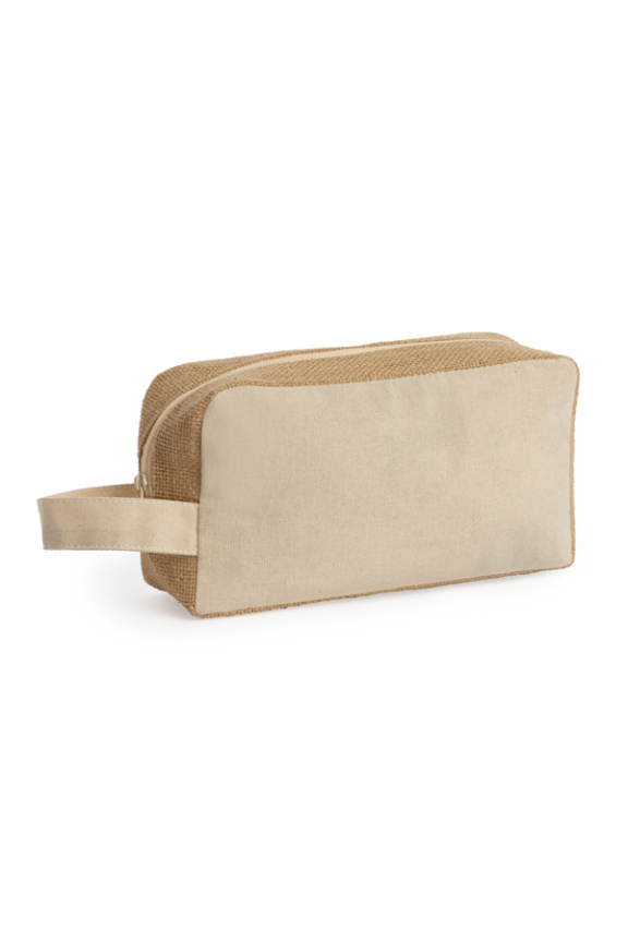 Siena Cotton and Jute Toiletry Bag