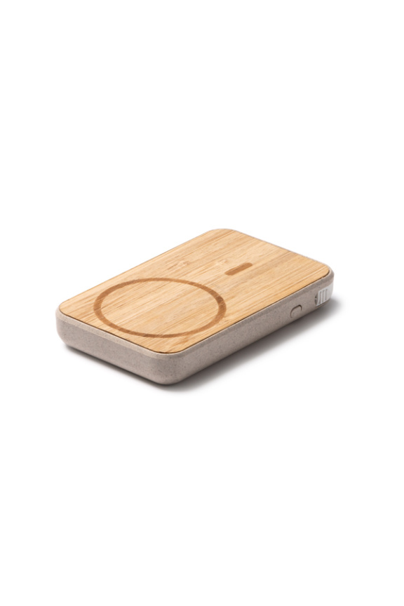 Eco-Friendly Bamboo Wireless Charger & Power Bank