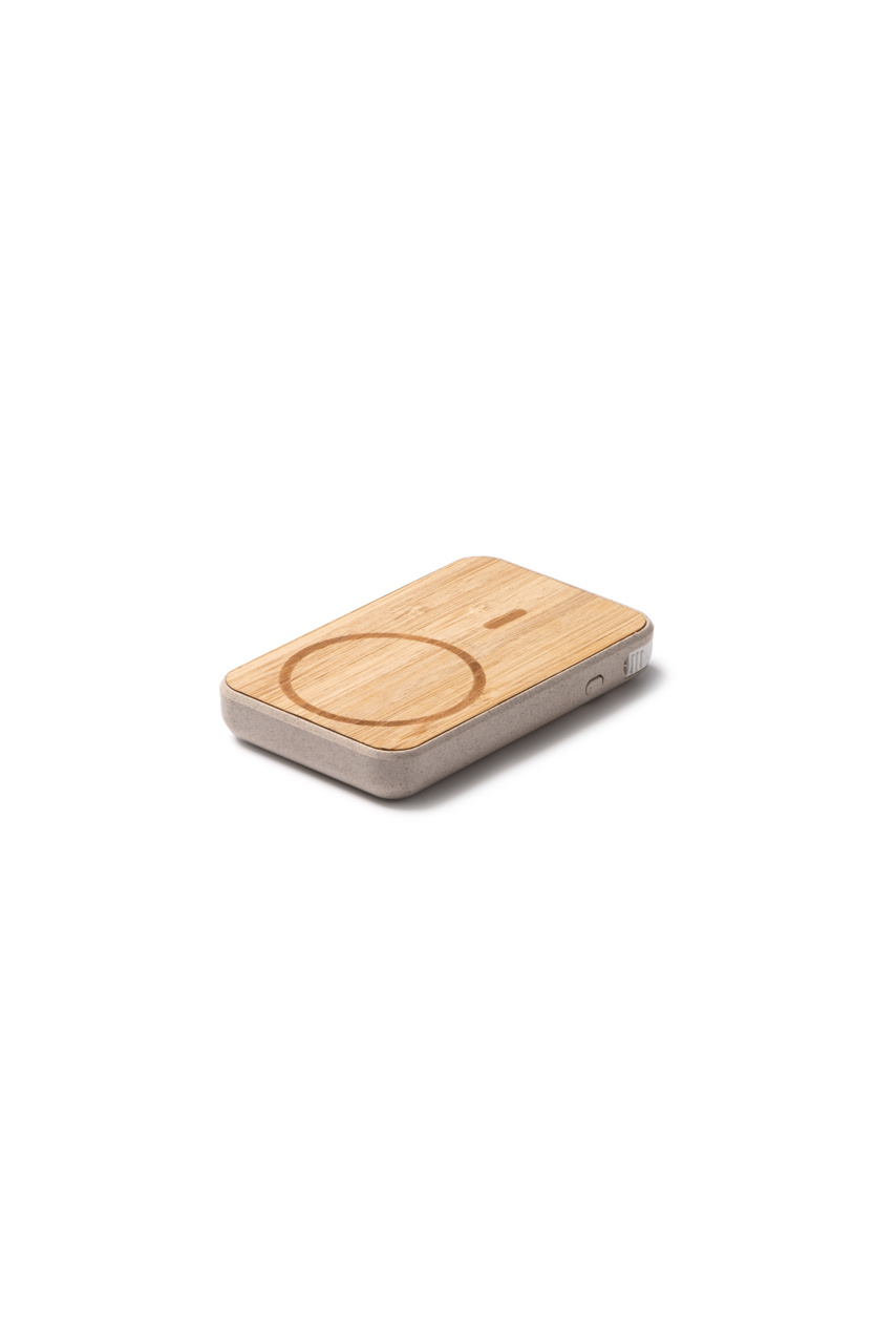 Eco-Friendly Bamboo Wireless Charger & Power Bank