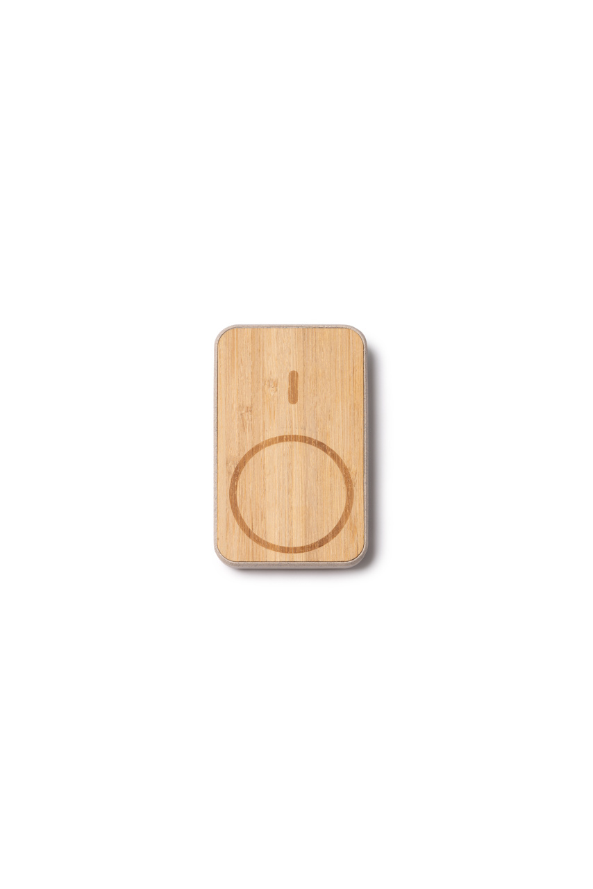 Eco-Friendly Bamboo Wireless Charger & Power Bank