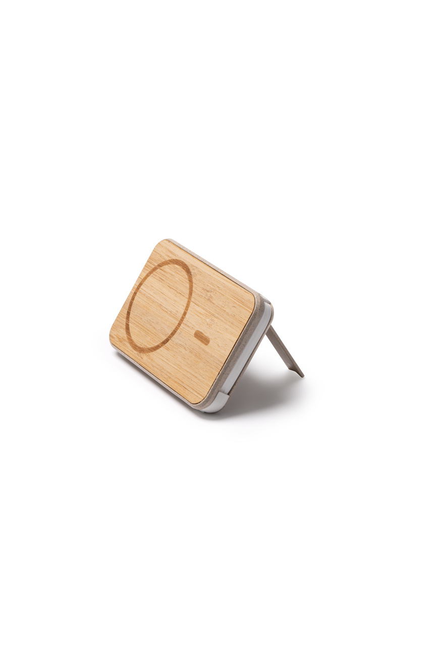 Eco-Friendly Bamboo Wireless Charger & Power Bank