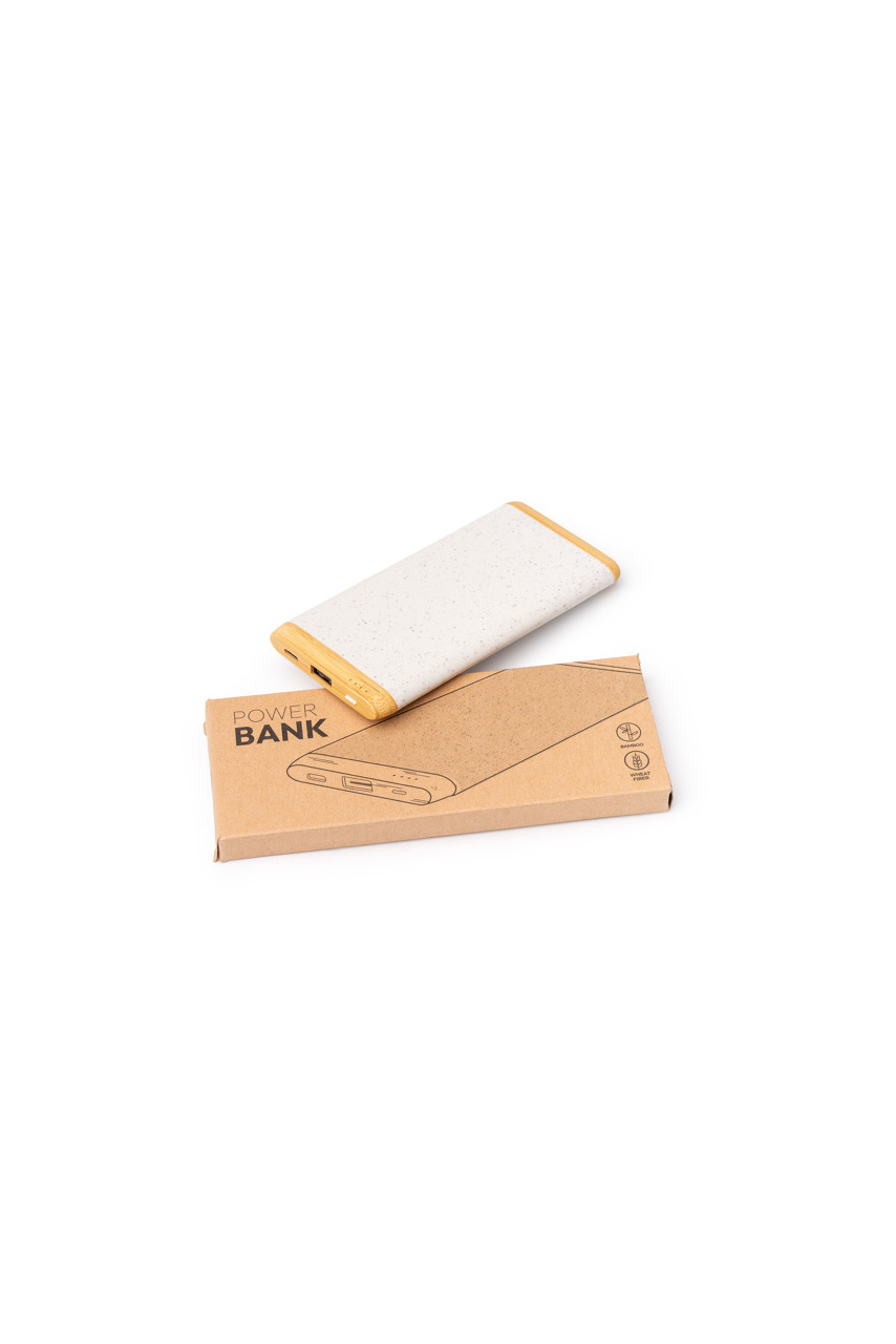 Eco-Friendly Bamboo & Wheat Fibre Power Bank 5000 mAh