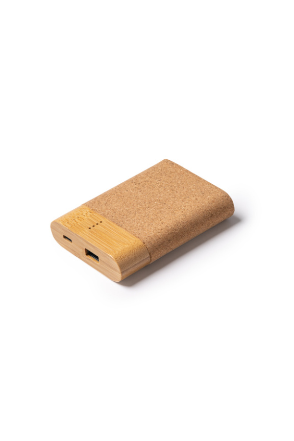 Baterie Externă KOBE 5000mAh din Bambus și Plută