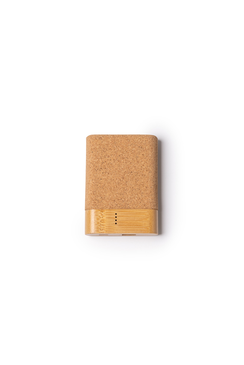 Eco-Friendly Bamboo & Cork Power Bank - 5000mAh